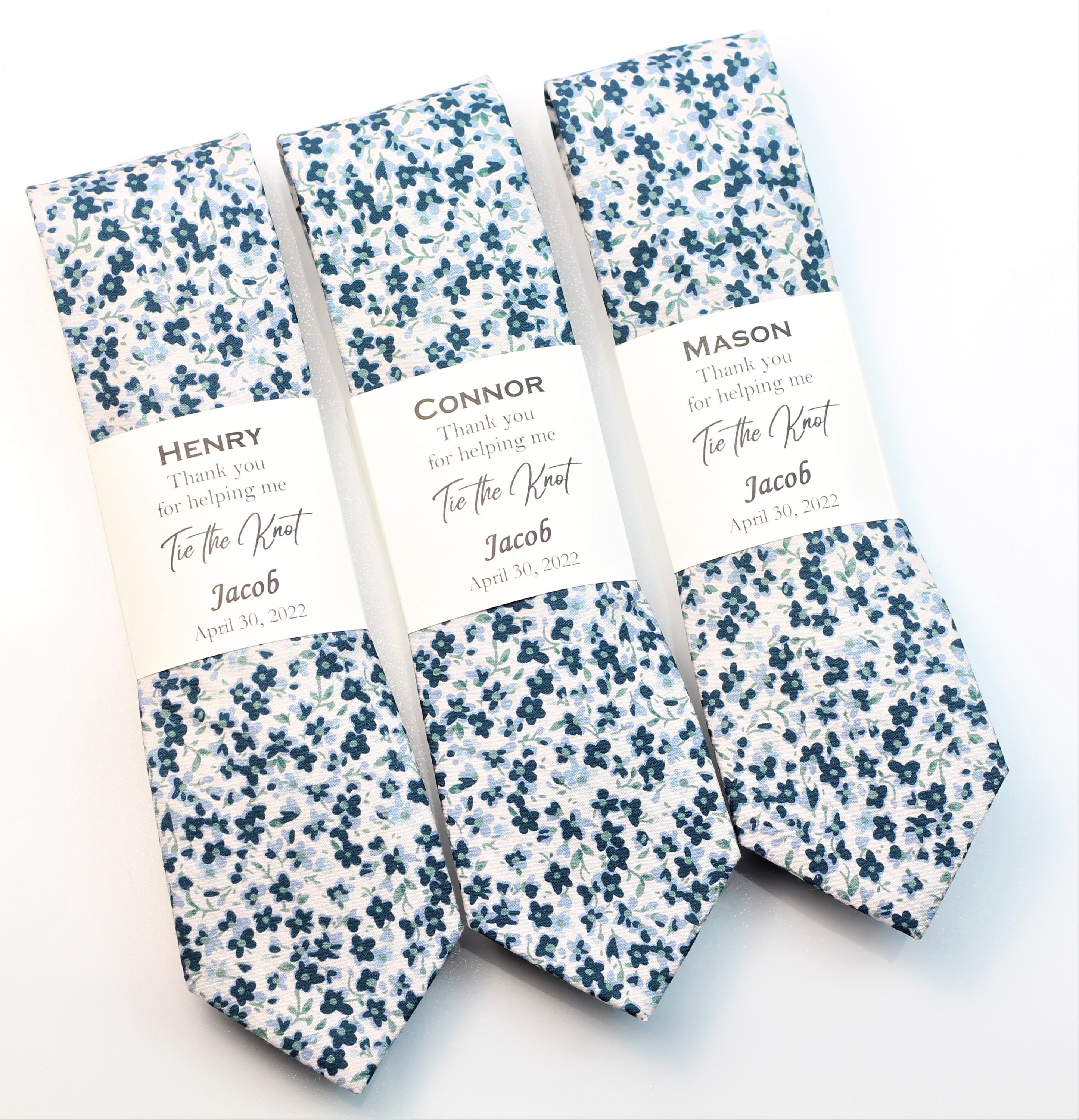 azazie dusty blue tie