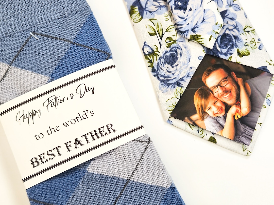 personalized fathers day tie