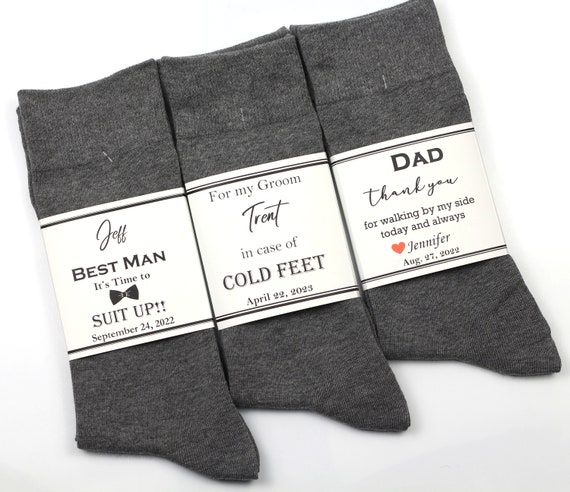 dress socks for grey suit Big Tuxedo Men's Novelty Socks