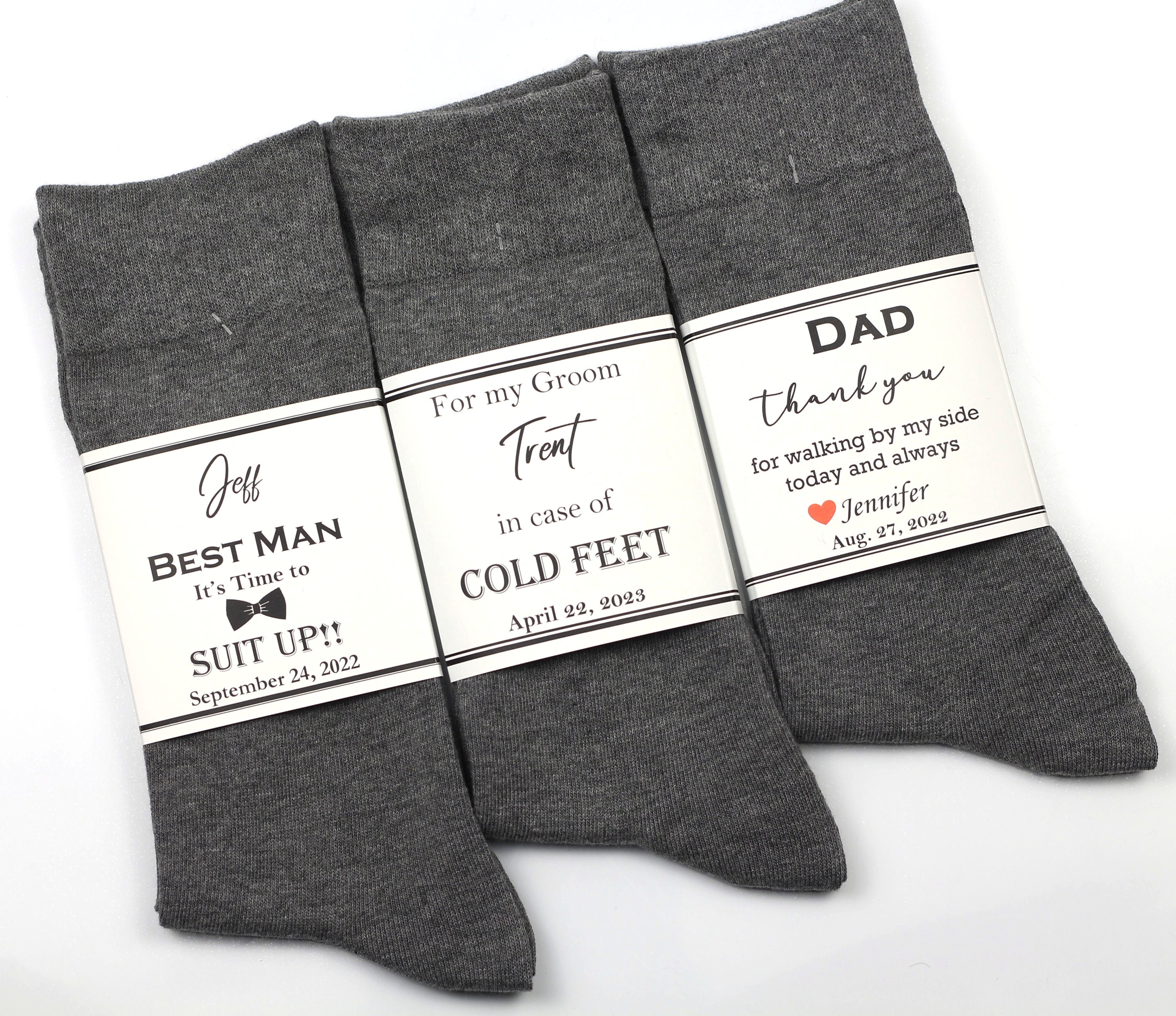 Grey Groomsmen Dress Socks