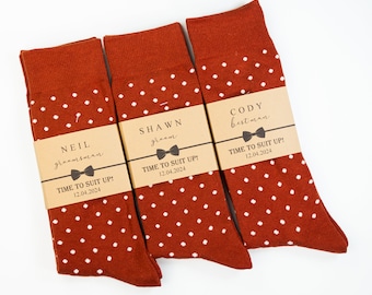 open lace back dress No Cold Feet Solid Burnt Orange Socks