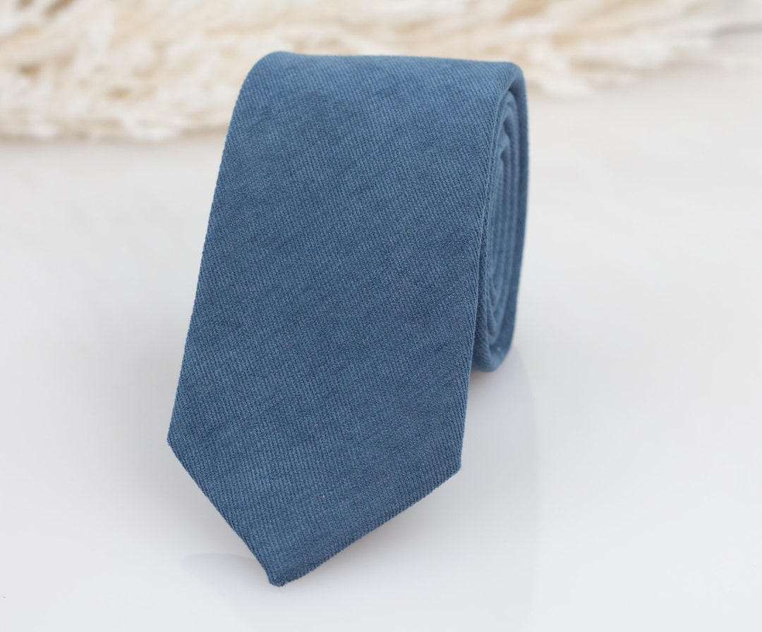 Groomsmen Tie Dusty Blue Tie Something Blue for Rustic - Etsy