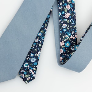 dusty blue wedding tie