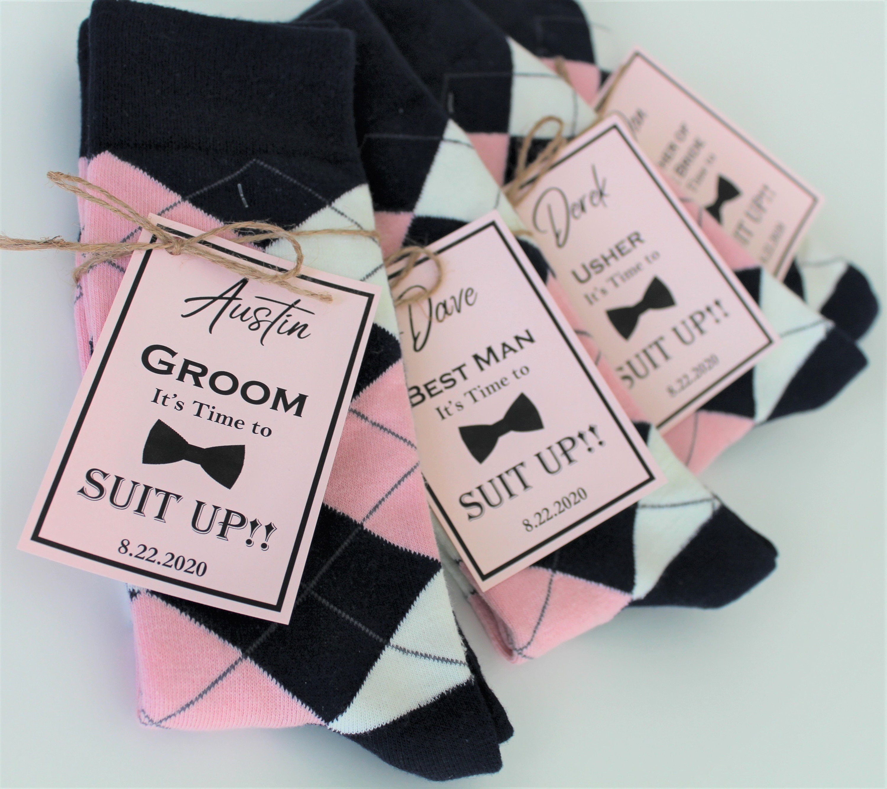 Groomsmen socks Socks Labels Personalized Groomsmen socks | Etsy