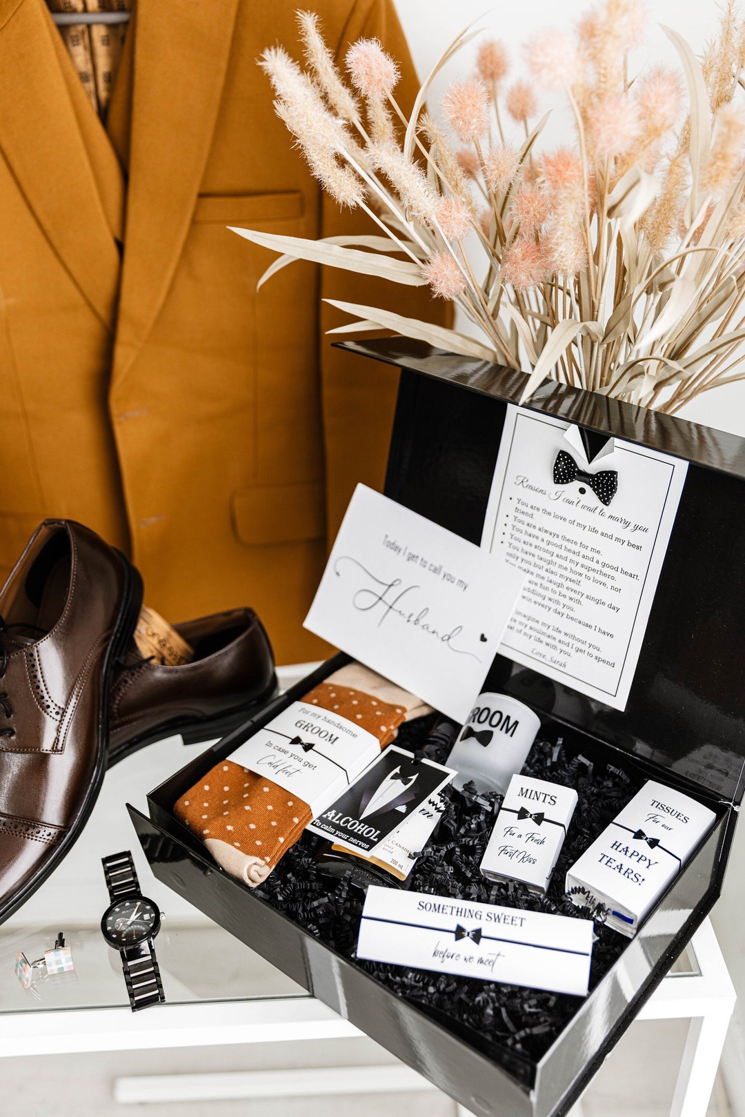 Wedding Day Box for Groom, Groom Gift Box, Groom Gift From Bride