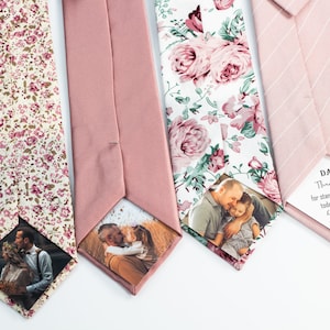 Personalized photo tie, Photo tie patch, Anniversary gift, Personalized photo tie patch, Engagement gift, wedding gift for dad, Custom tie