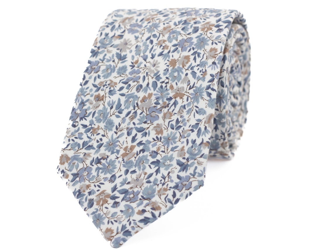 dusty blue wedding tie