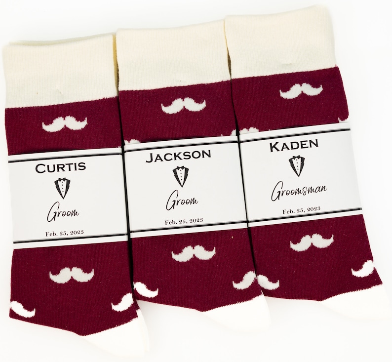 Groomsmen Socks Labels Groomsmen Gifts Custom Sock Labels Etsy