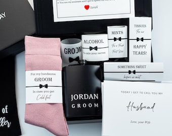 Caja de regalo para mi novio en el día de nuestra boda, caja de regalo de novia a novio, regalo del día de la boda para el novio, caja de regalo para el novio, caja de regalo para el novio, boxers para el novio