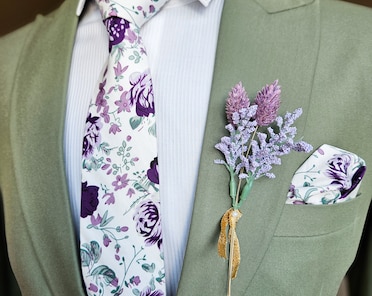 plum purple tie