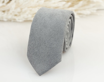light grey solid color tie, Wedding tie, Green tie, Groomsmen ties, Grey color tie, velvet tie