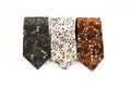 Wild flower Cream, Cinnamon and dark green tie, Rust orange and cream wedding tie, Emerald, Burnt orange floral tie, Terracotta floral tie product logo