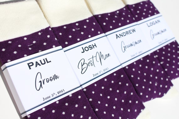 Socks Label Groomsmen socks labels Custom labels Groom | Etsy