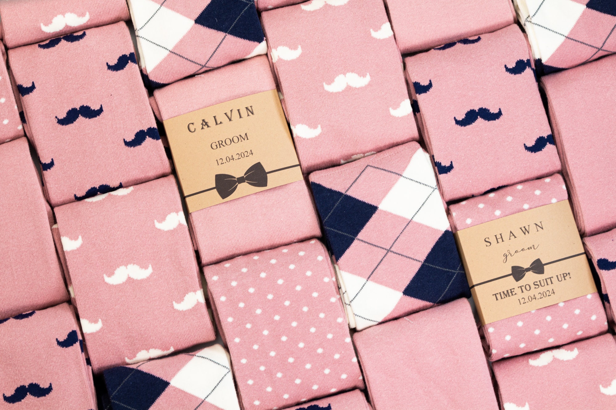 rose gold dress socks Navy & Gold Flowers