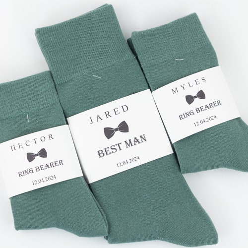 Sage Green Kids and adult socks, Sage wedding socks, Kids socks, Children socks, Groomsmen Sage Green socks, boys socks, Ring bearer socks