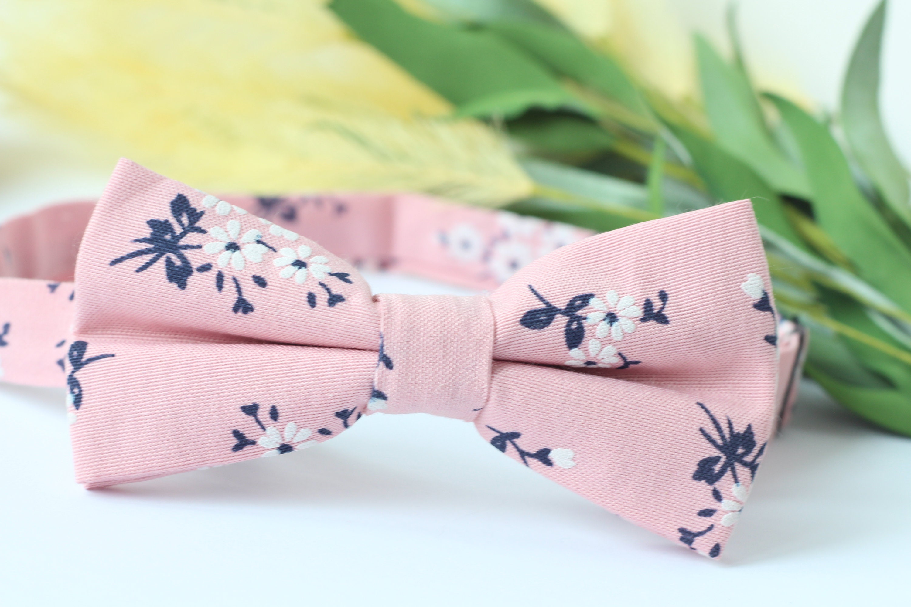 Groom Tie Blush/ Pink and Navy Floral Tie Wedding Tie Etsy