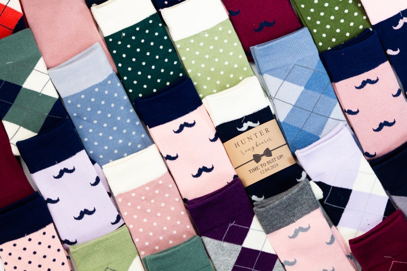 Dusty blue and Grey argyle socks, Groomsmen dusty blue socks, Adults and Kids dusty blue socks, Wedding socks, Azazie dusty blue kids socks image 9