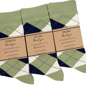 Groomsmen sage socks, Sage, navy & ivory argyle socks, Groomsmen proposal sage socks, Azazie sage socks, David bridal sage socks, Men socks