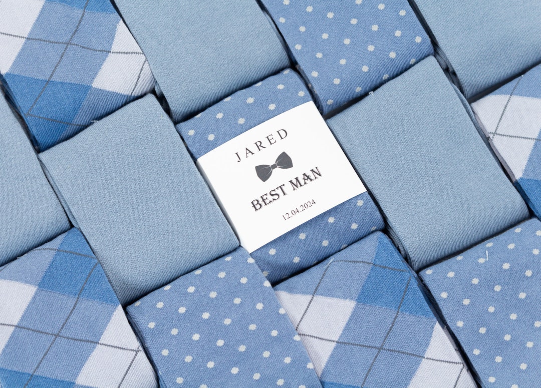 Dusty Blue Socks, Shades of Blue Socks, Groomsmen Dusty Blue Socks