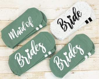 Bridesmaids socks, Proposal Socks, Bridesmaids Wedding Socks, Wedding Party Socks, Bridesmaid Proposal Gift, Bridal Party Socks, Grip Socks