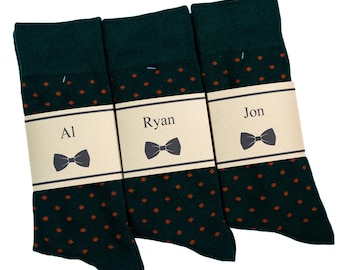 Emerald Green Groomsmen Socks Multi Pack, Emerald Green With White Polka  Dot Groomsmen Socks for Wedding, Sized 8-13 - Etsy