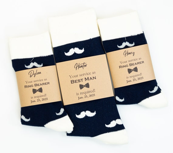 Chaussettes bleu marine pour garcons d honneur chaussettes bleu marine assorties pour enfants chaussettes moustache bleu marine chaussettes assorties pere fils chaussettes de mariage bleu marine chaus...