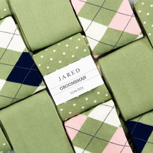 Azazie sage green groomsmen socks, David bridal sage socks, Sage wedding socks, Groomsmen socks gift set, Personalized sage socks