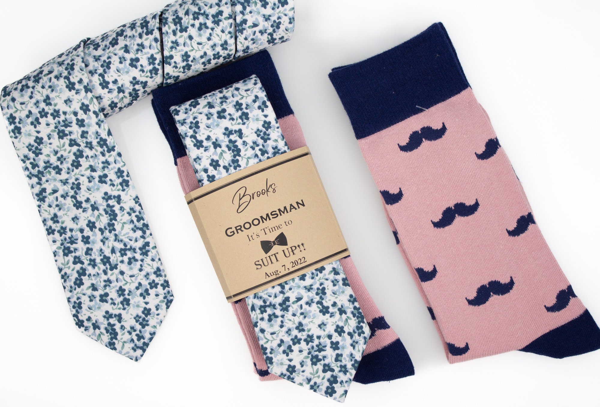 Bright Blue Coloured Wedding Socks,Top Hat and Moustache Design Ref Col Top Hat 
