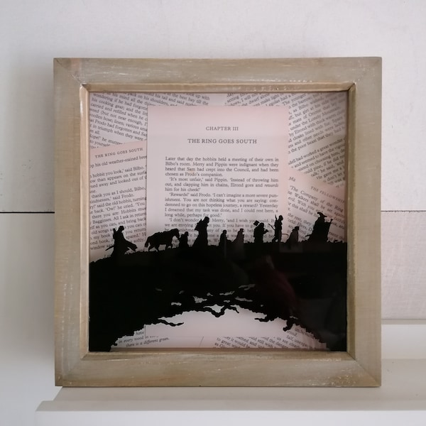 The ring goes South - Lord of the Rings themed box frame