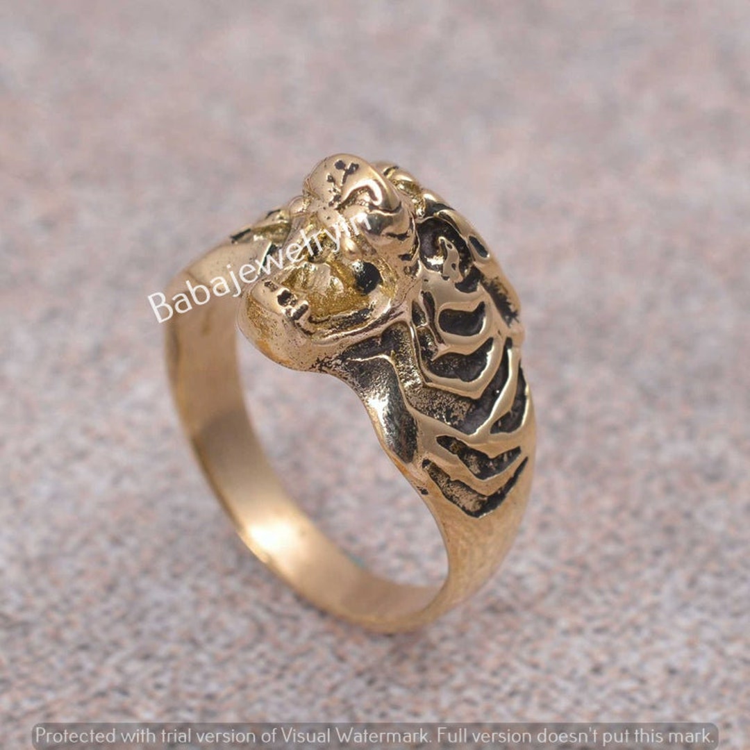 Tiger Head Ring,animal Lovers Ring,handmade Ring,unique Ring,boho Ring