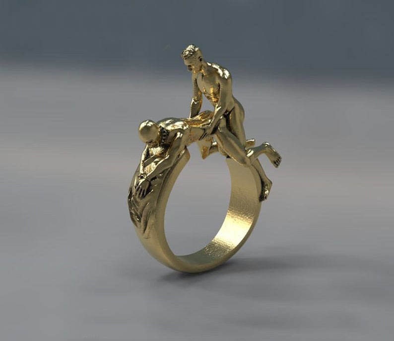 Nude Couple Missionary Position Ring Handmade Ring Couple - Etsy