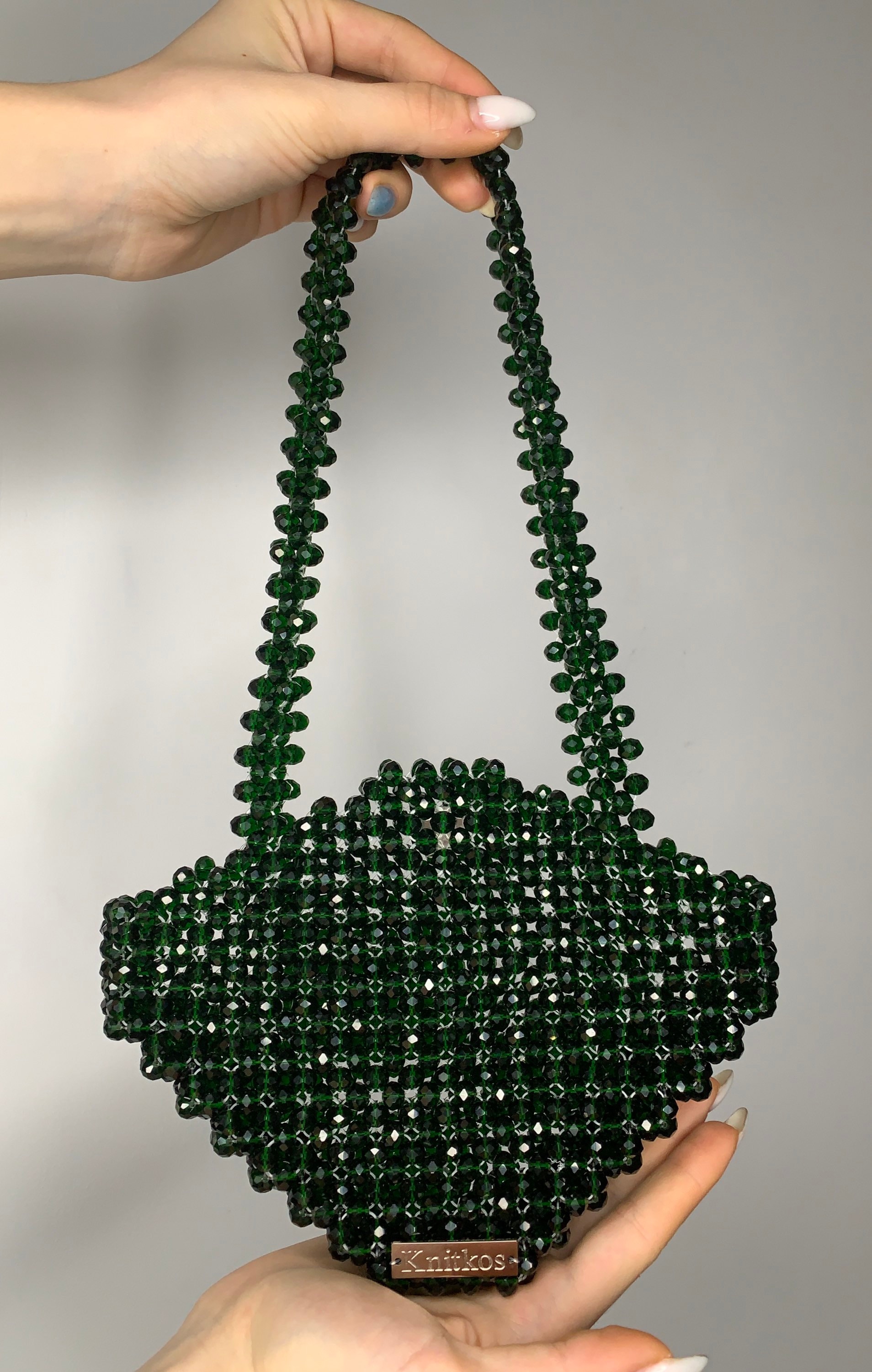 Crystal Shell Bead Bag: Handgemachte Perle Umhängetasche - Etsy.de