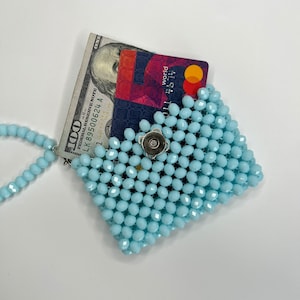 Carteira KNITKOS, presente de aniversário, doce dezesseis, carteira fina personalizada com chaveiro pequeno, carteira fofa Anime Kawaii Knitkos