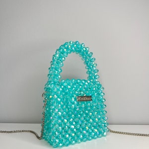 Sac de perles de cristal, sac de perles de luxe, sac de perles pour femmes, sac de perles, sac de perles, sac de perles de cristal, sac à bandoulière, sacs à main pour femmes Knitkos