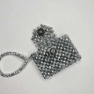 Frau metallic Geldbörse, Perlen Kartenhalter, Kristallperlen Geldbörse, Brautgeschenk-Box, Dankeschön-Geschenk-Box Knitkos
