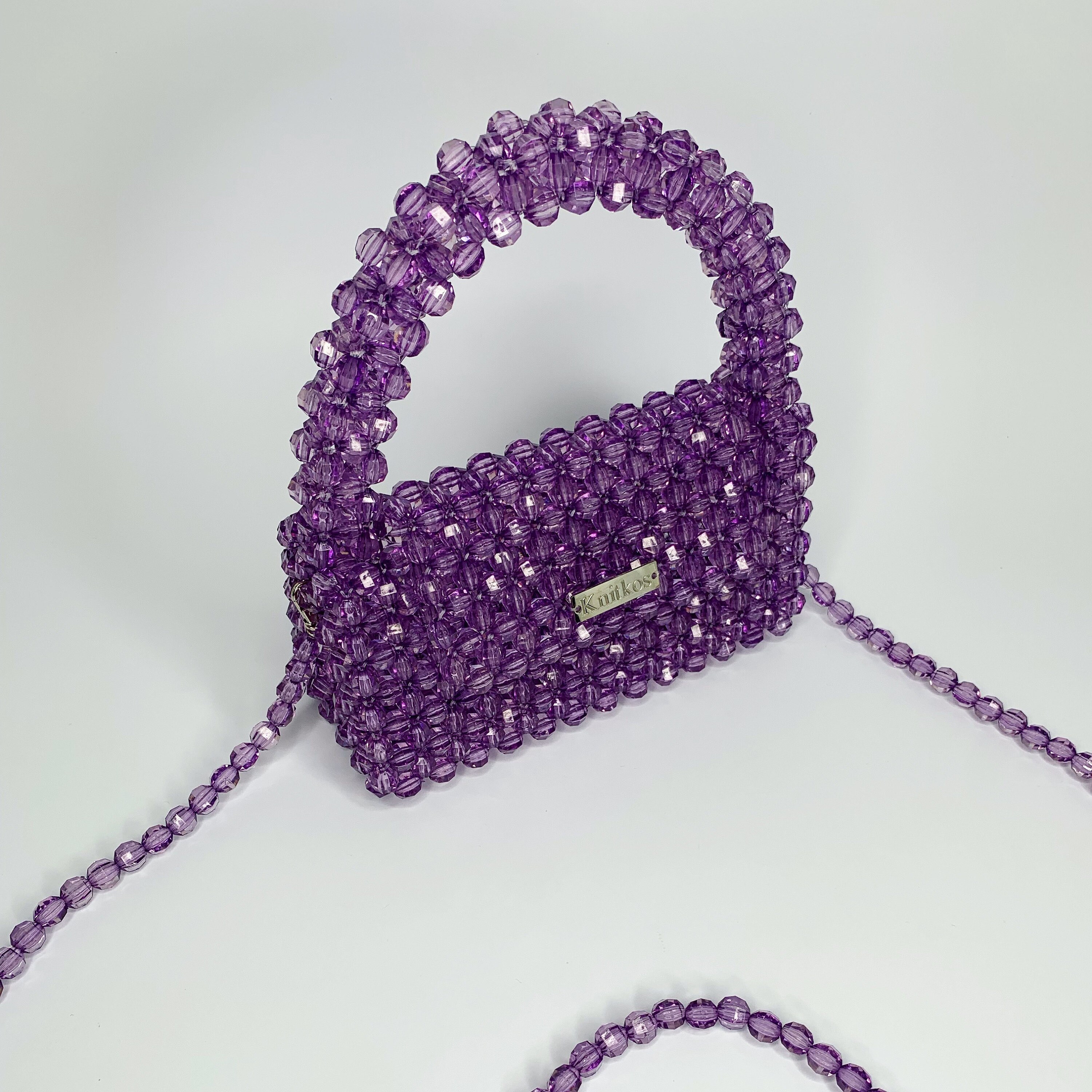 ★SCULPTOR★ Zen Wood Beads Bag Deep Purple SC24A506PU Zen Wood Beads Bag Raw – Sculptor