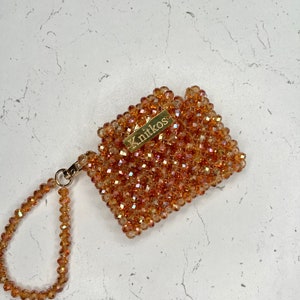 Cartera con cordón personalizada, regalo para oficiante, llavero pequeño y bonito, tarjetero, monedero de Chalelaine, llavero de anime.