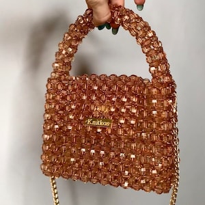 Crystal for 12 IPhone bead bag, Bead shoulder bag, Women Bead bag, Bead Bag, bag Bead bag,Crystal Bead Bag,back shoulders bag, Women