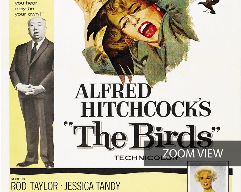 Gli Uccelli Di Hitchcock Perché Attaccano Gli Uomini Poster di film Alfred Hitchcock Gli uccelli HIGH QUALITY | Etsy