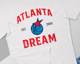 Retro Dream basketbalshirt dames, Atlanta Basketball T-shirt, basketbalshirt, shirt Dream Basketball Team, Everyone Watches dames-T-shirt