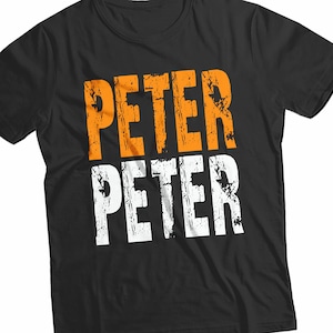 ピーター・ピーター・パンプキン・イーターTシャツ、ハロウィンシャツ、ハロウィンコスチュームパーティー、童謡、面白いハロウィンTシャツ、カップルコスチューム