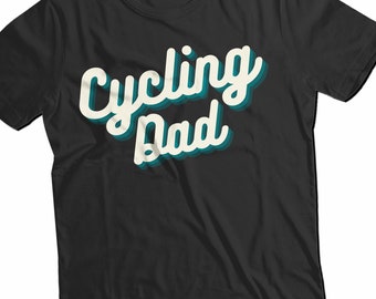 Camicia del papà del ciclismo, divertente regalo vintage del ciclista per la festa del papà, regalo del papà della bicicletta per Natale