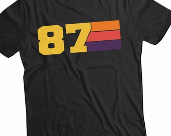Chemise anniversaire Né en 1987 - Cadeau 38e anniversaire pour lui ou elle - T-shirt vintage 1987 - T-shirt amusant 38 ans - Chemise rétro fabriquée en 1987