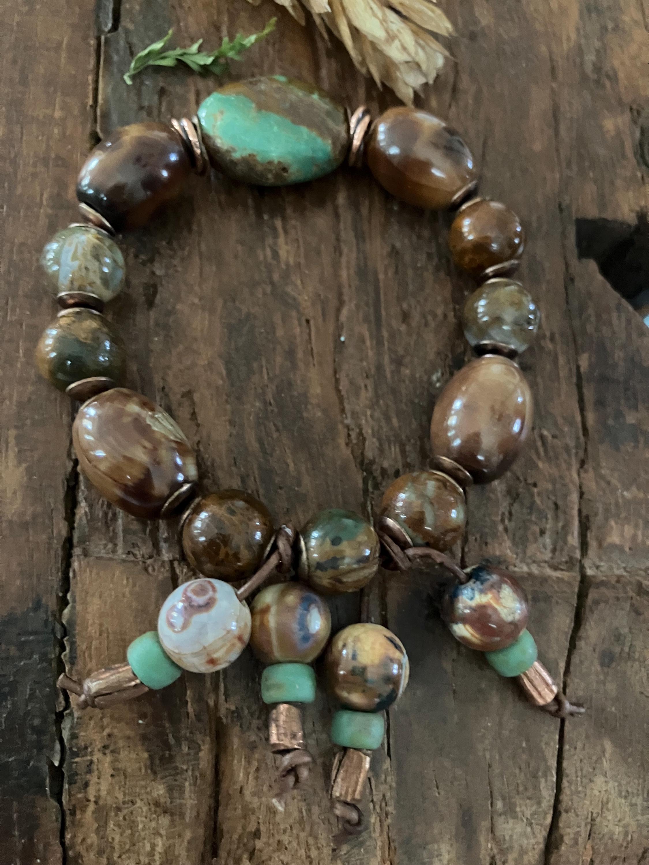 Hubei turquoise bracelet, southwestern bracelet, stacking bracelet.