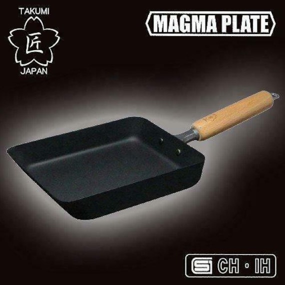 Tamagoyaki Pan Cast Iron Japanese Egg Pan Square Frying Pan Non Stick  Medium Size Stocked in UK 