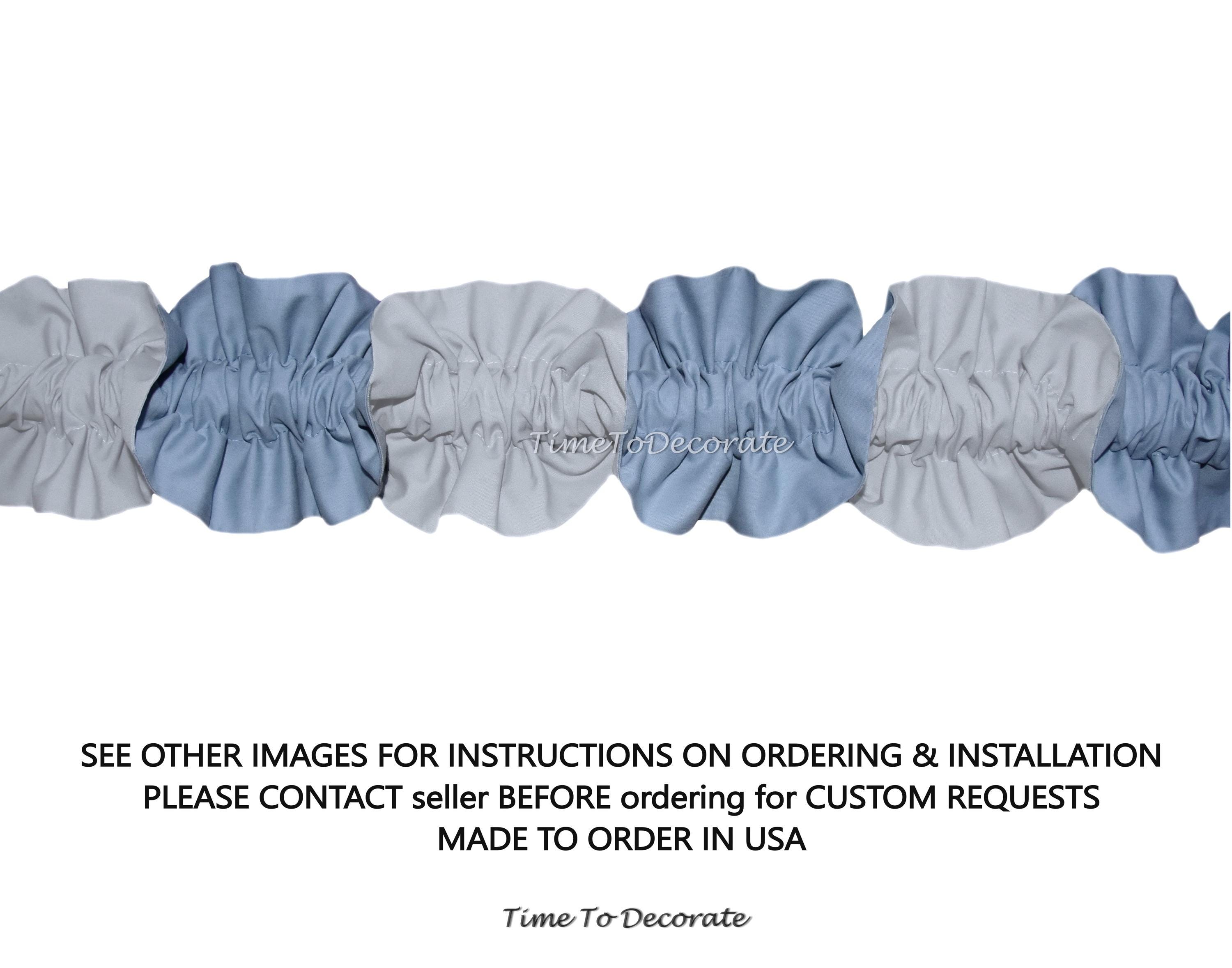 Gray Grayish Blue Dust CUSTOM Ruffle Fit up to 1