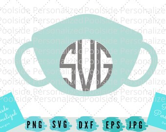 Mask Monogram Svg You Ll Enjoy Etsy