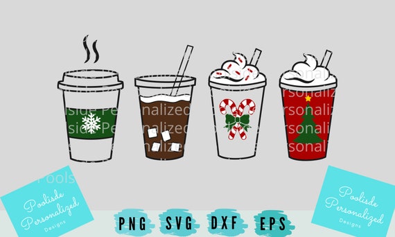 Christmas Lover Coffee Holiday Cups Iced Coffee Winter Cute Starbucks Clip  Art Doodle SVG PNG Dxf Eps Cut Files Instant Download Cricut - Etsy