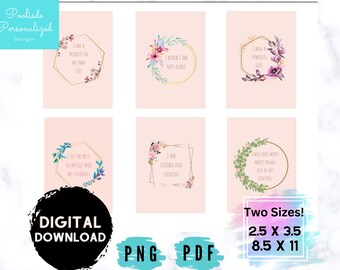 Teacher Affirmation Printable Cards Teacher Affirmation Digital New Teacher Gift Teacher Appreciation Gift Teacher Mental Health SEL School