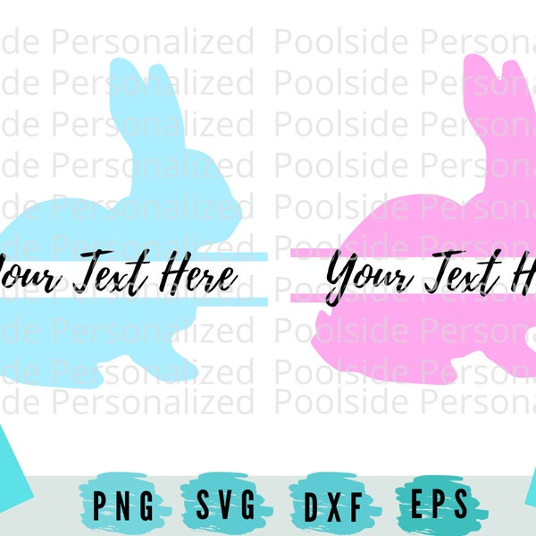 Pink Split Rabbit Svg - Etsy